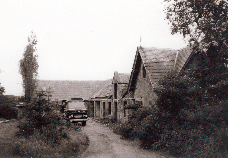 Gladsmuir Coach House stables before conversion, 
 1970s (Jean Shirlaw)