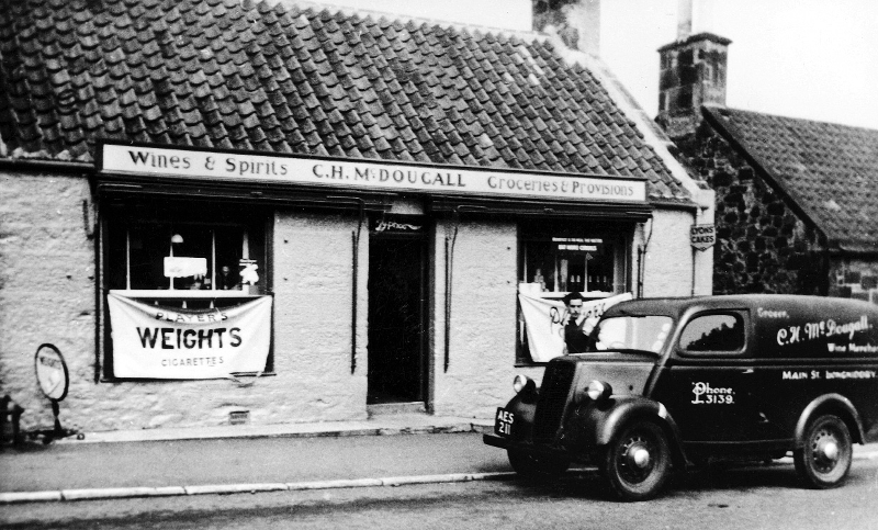 McDougall’s grocer’s shop, 
 Main Street, 
 1950s, 
 now part of the Longniddry Inn (A&J Gordon)