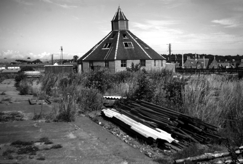 Old auction mart, East Linton, 1967