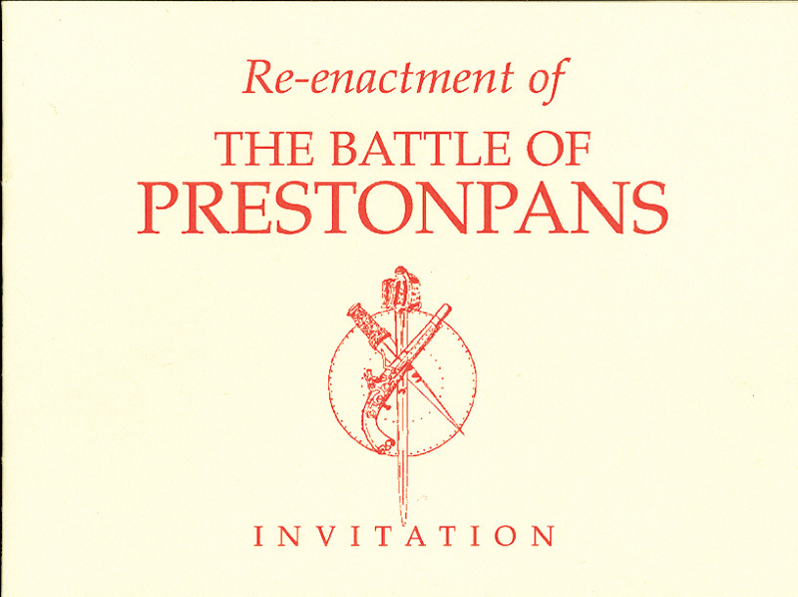 Invitation to commemoration of Battle