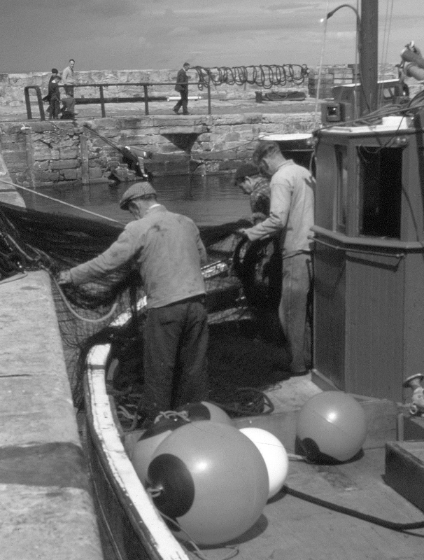 Fishing boat in Fisherrow harbour