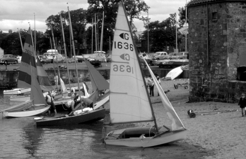 Yachts at Fisherrow harbour